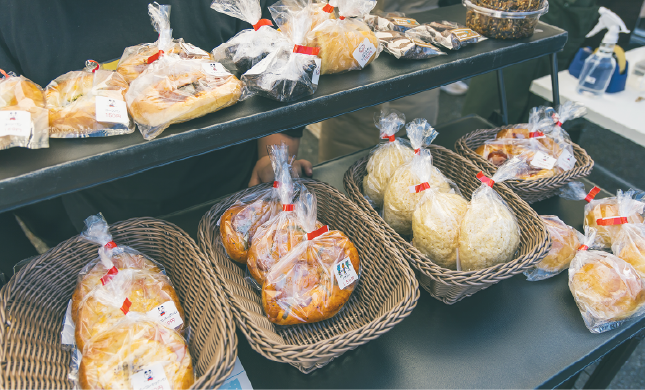 授産品マルシェで売られているパン