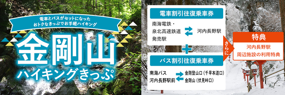金剛山ハイキングきっぷ