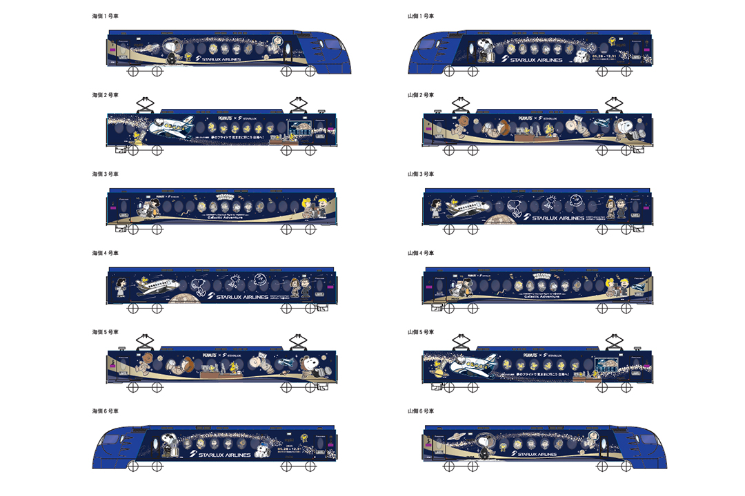 「PEANUTS x STARLUX」ラッピングラピート