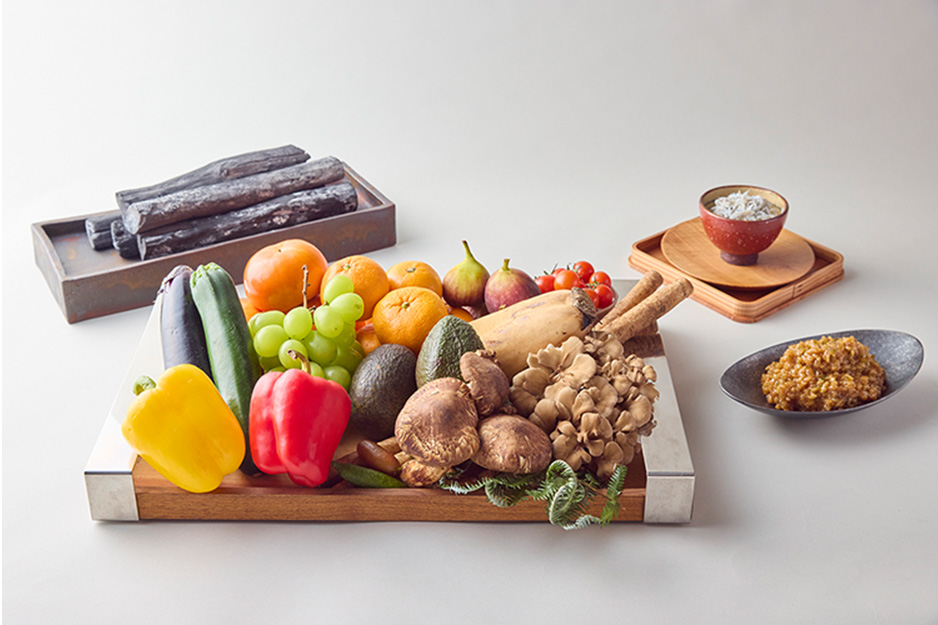 「GRAN天空」で提供する料理の食材イメージ