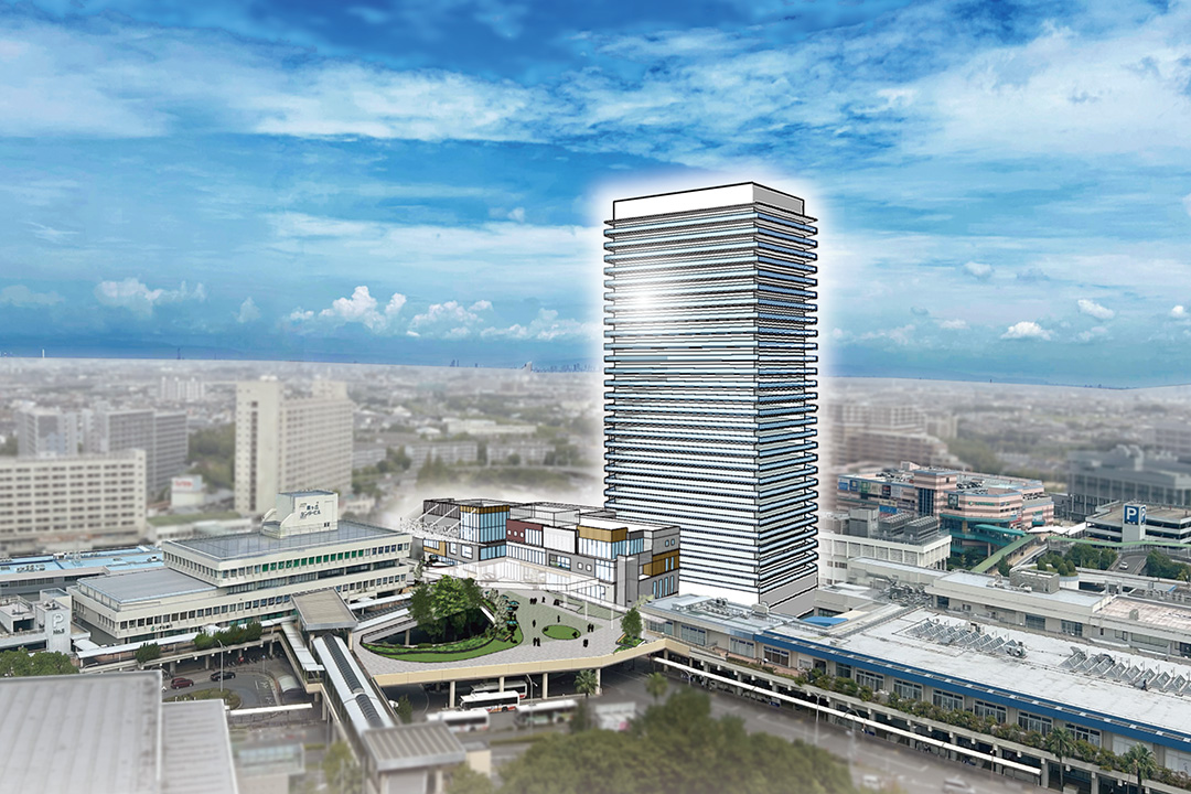 泉ケ丘駅前活性化計画 完成イメージ（鳥瞰）