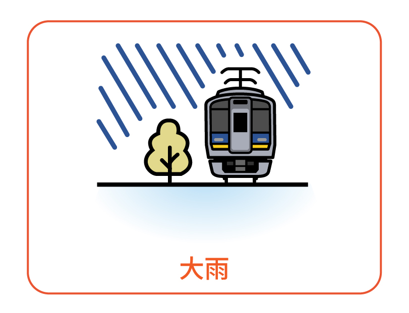 長時間運転を見合わせる事象について　「大雨」