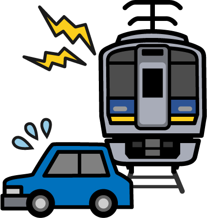 列車と接触事故が発生した場合