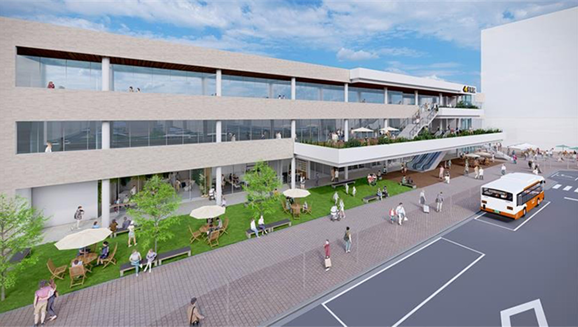 金剛駅周辺地区再整備事業　イメージパース