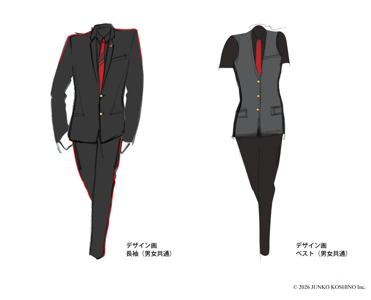 「GRAN 天空」のアテンダントスタッフの制服