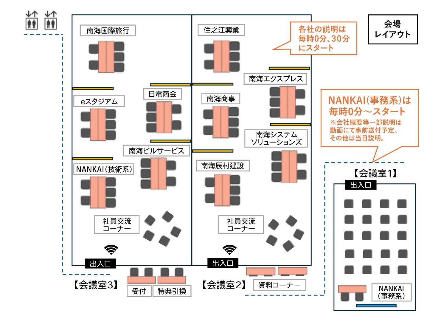 会場レイアウト図
