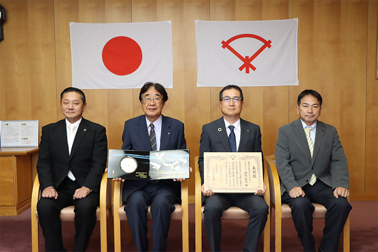 「泉佐野市ふるさと功労者表彰」を受賞