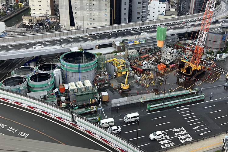Construction status in Nankai operating section