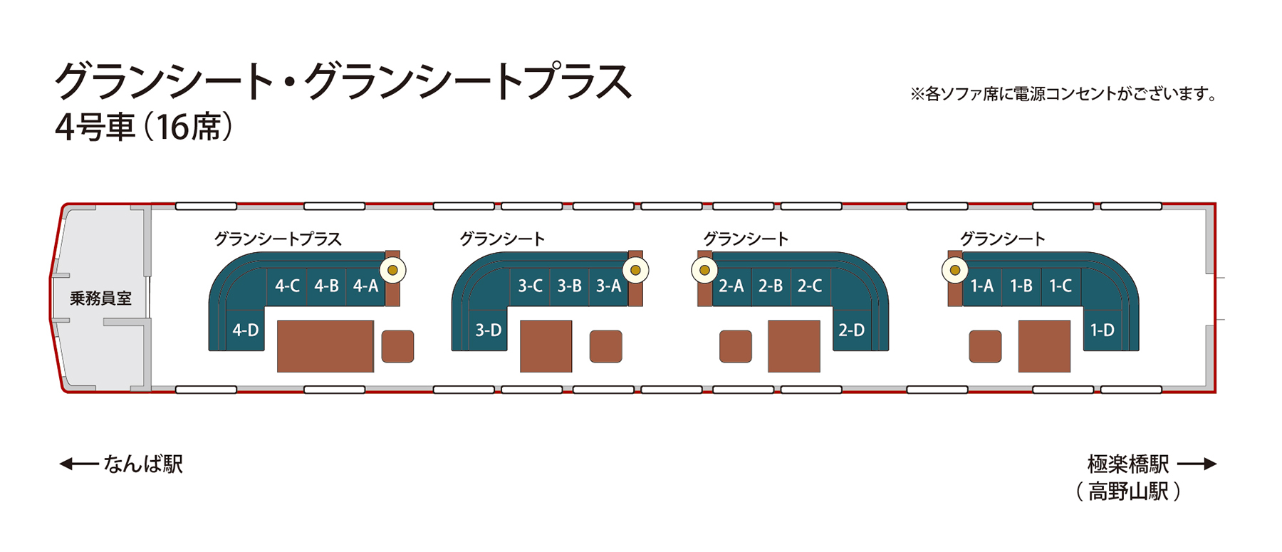 グランシート・グランシートプラス座席表